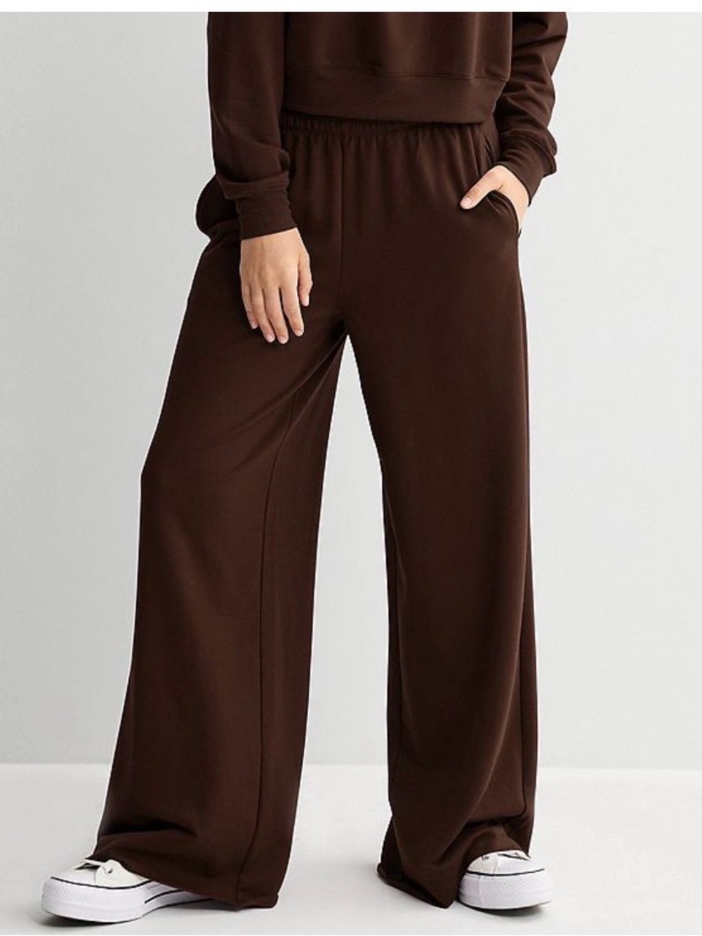 SO Wide-Leg Lounge Pants in Dark Brown